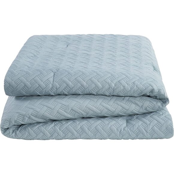 VCNY Home - Full/Queen Comforter Set, Textured Basketweave Bedding with Matching - Picture 3 of 6